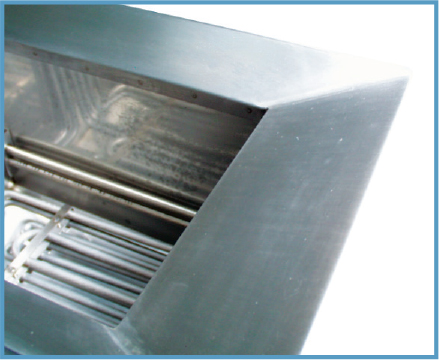 fryer anti-overflow zone